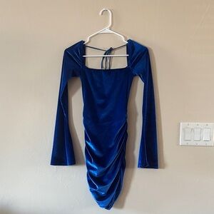 Lucy in the Sky Royal Blue Long Sleeve Dress